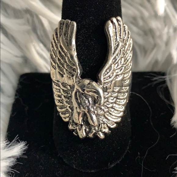 Silver Eagle Ring - Picture 2 of 6